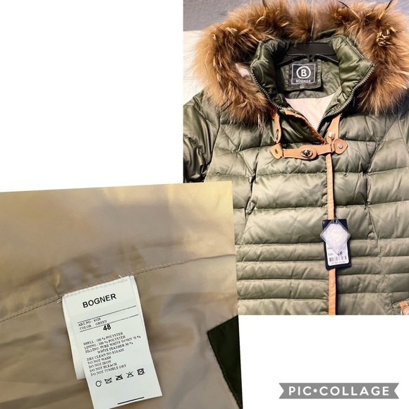 NWT WOMEN DOWN PARKA PUFFER WINTER JACKET REAL RACCOON FUR TRIMMED HOOD COAT‎ - Picture 7 of 13